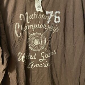 Vintage Brown Graphic Tee for Men